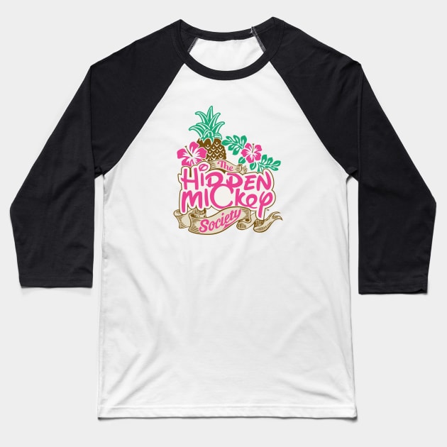 5-Color Polynesian HMS Logo Baseball T-Shirt by hiddenmickeysociety